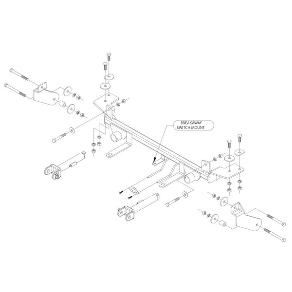 2014-2015 CHEVROLET MALIBU; 2016 MALIBU LIMITED TOW BAR MNTG BRKT KIT